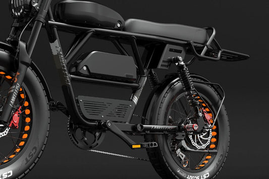 Vélo tout-terrain Lankeleisi X-Black Knight avec double batterie Samsung 48V 20Ah + 25Ah, moteur double 2000W et pneus larges 20*4.0"