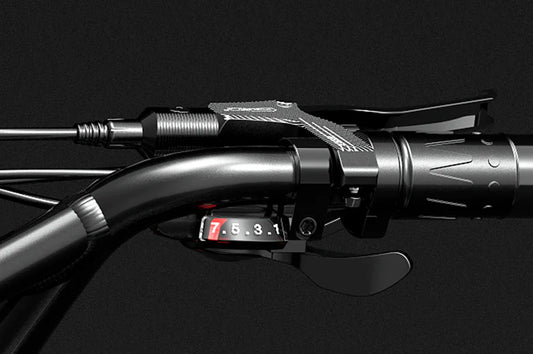 LANKELEISI X-Black Knight 2000W VTT à double moteur avec transmission Shimano à 7 niveaux et batterie Samsung 2160Wh