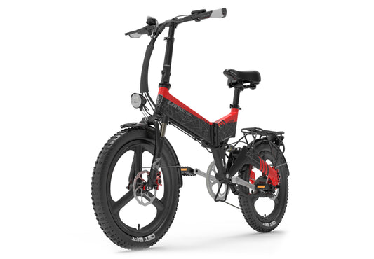 Lankeleisi G650 500W vélo électrique pliant - rouge