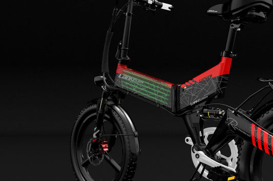 Vélo Électrique Urbain Pliable LANKELEISI G650 avec Batterie Lithium 48V 12.8Ah