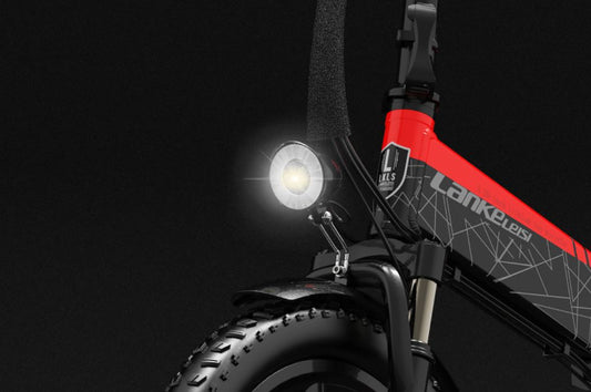 Vélo Électrique Urbain Pliable LANKELEISI G650 avec Phare Avant 48V