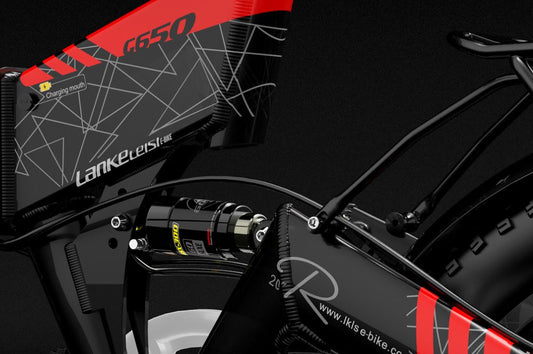 Vélo Électrique Urbain Pliable LANKELEISI G650 avec Suspension Arrière