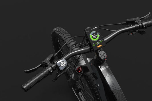 LANKELEISI GT800 Vélo Électrique Tout Terrain avec Écran LED Rétroéclairé et Visible