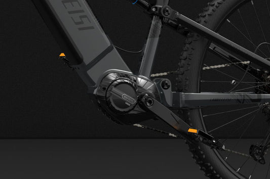 LANKELEISI GT800 Vélo Électrique de Montagne à Suspension Totale avec Moteur Central Bafang 500W