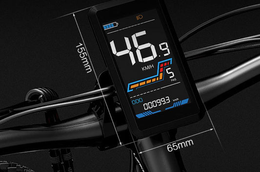 LANKELEISI MG740PLUS Vélo électrique de montagne avec écran LED couleur