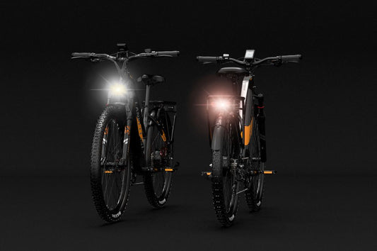 LANKELEISI MX600PRO Vélo Électrique Urbain pour la Commuting avec Phare Avant et Feu Arrière pour une Conduite Sécurisée Nocturne