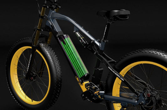 Vélo Électrique de Montagne LANKELEISI RV700 équipé de la batterie lithium 48V16Ah