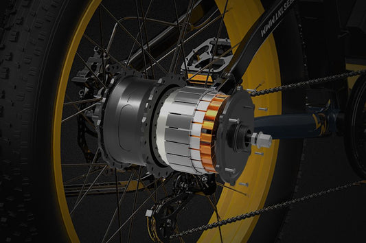 Vélo Électrique de Montagne LANKELEISI RV700 équipé d'un moteur arrière de 1000W