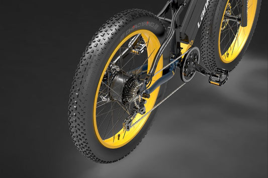 Vélo Électrique de Montagne LANKELEISI RV700 avec Pneus 26*4.0"