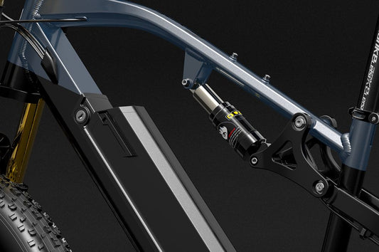 Vélo Électrique de Montagne LANKELEISI RV700 avec Suspension Arrière de 650lbs