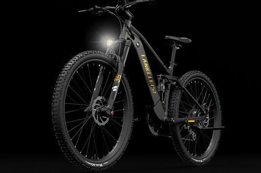Vélo électrique de ville LANKELEISI RX600PRO équipé d’un phare avant LED 48V