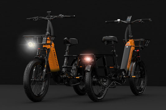 Phare avant et feu arrière du Vélo Électrique de Livraison LANKELEISI Wombat-1