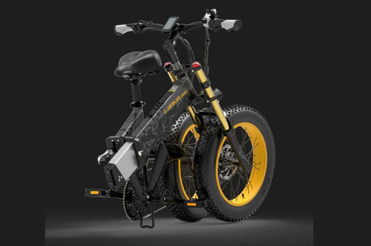 LANKELEISI X3000plus-up Vélo Électrique Tout Terrain avec Design de Cadre Pliant