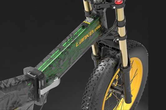 LANKELEISI X3000plus-up Vélo Électrique Pliant Tout Terrain avec Batterie Lithium 48V 17.5Ah