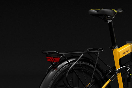 Vélo Électrique Pliant LANKELEISI XT750 SPORTS avec Porte-Bagages Arrière