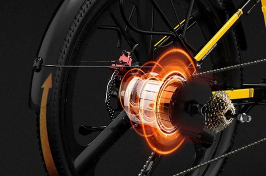 Vélo Électrique Pliant LANKELEISI XT750 SPORTS avec Moteur Arrière 500W