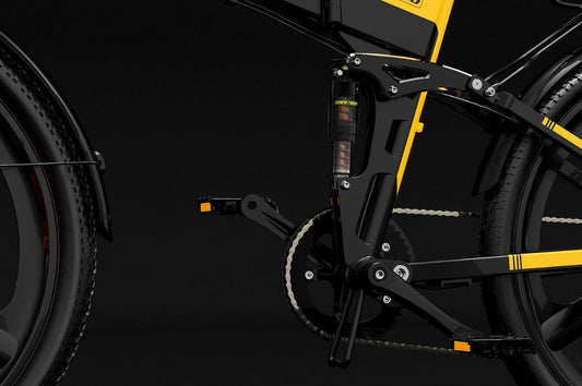 Vélo Électrique Pliant LANKELEISI XT750 SPORTS avec Suspension arrière