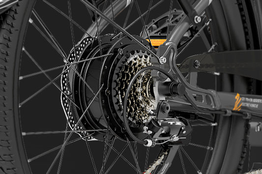 Vélo Électrique Urbain LANKELEISI ES500PRO avec Moteur Arrière 500W