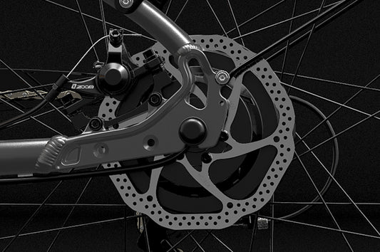 Vélo Électrique Urbain LANKELEISI ES500PRO avec Freins à Disques Mécaniques