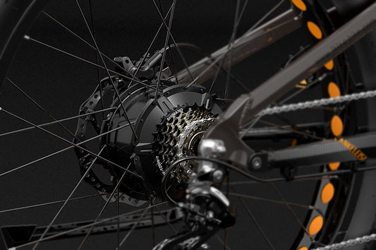 Vélo électrique tout-terrain LANKELEISI RV800PLUS avec dérailleur arrière Shimano à 7 vitesses