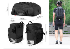 Sacoche arrière 3 en 1 pour vélo électrique Lankeleisi