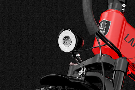 LANKELEISI X2000MAX Vélo électrique pliant, éclairage avant 48V