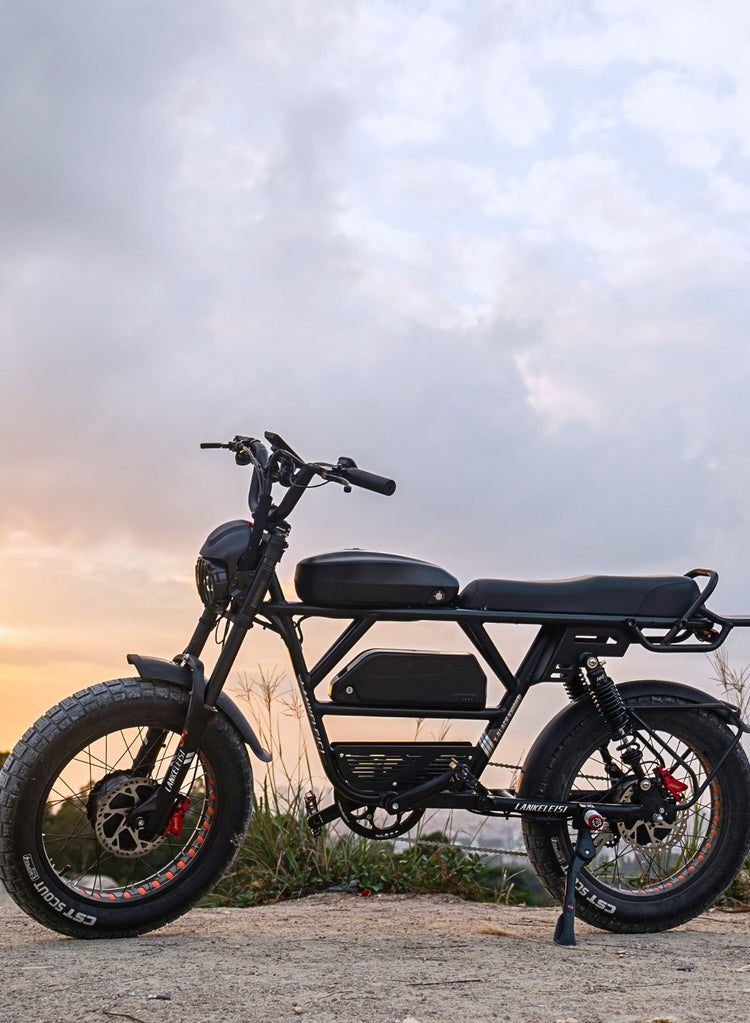 Vélo Lankeleisi X-Black Knight 2000W électrique, moteur double et batterie Samsung 2160Wh, conçu pour le tout-terrain