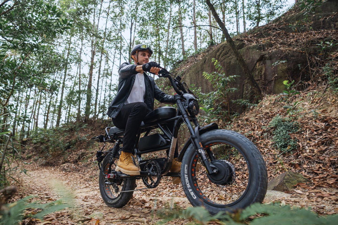 Vélo électrique tout-terrain Lankeleisi X-Black Knight 2000W à double moteur avec batterie Samsung 2160Wh