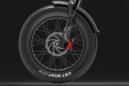 LANKELEISI X-Black Knight 2000W vélo électrique tout-terrain avec pneus CST 20*4.0".