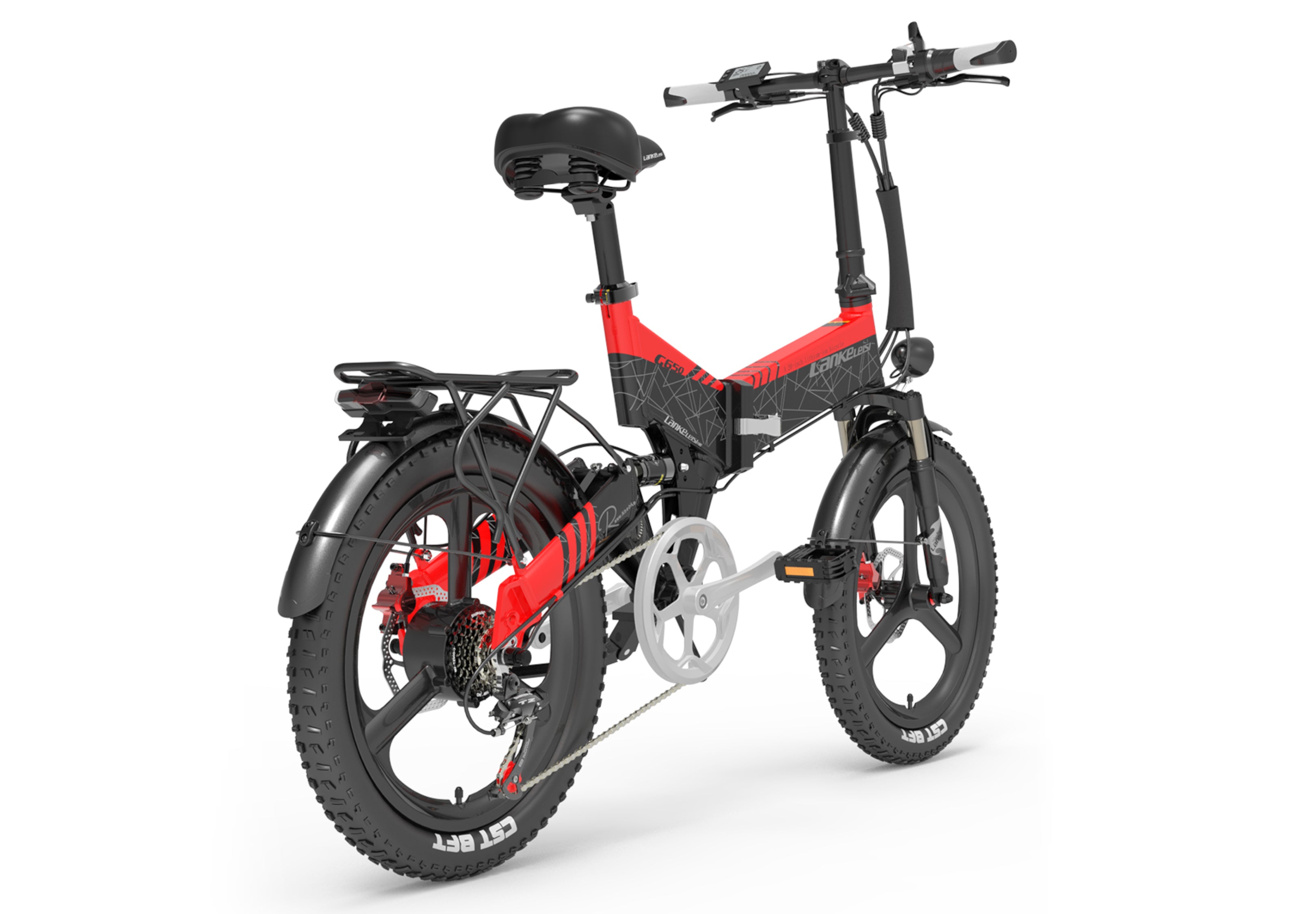 Lankeleisi G650 20" vélo électrique pliant - rouge