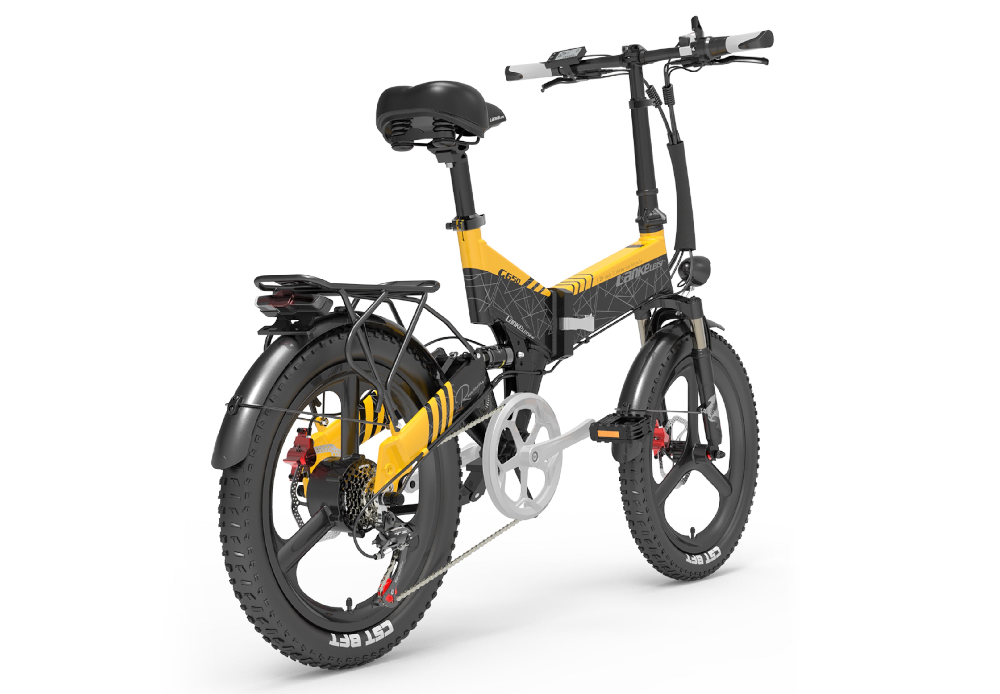 Lankeleisi G650 20 » Folding E-Bike - Jaune
