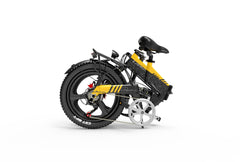 Lankeleisi G660 500W vélo électrique pliant - jaune 