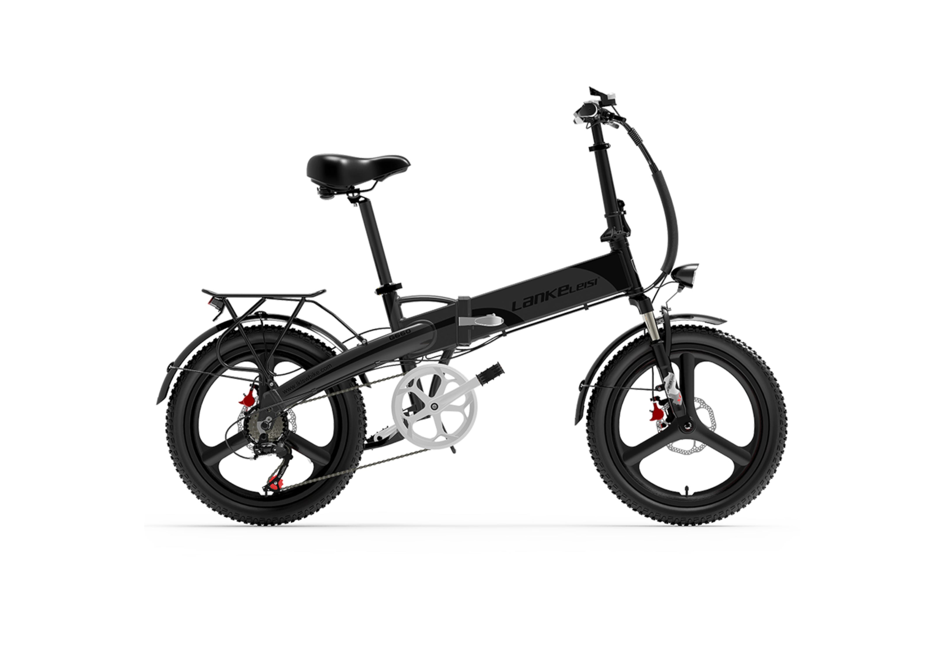 Lankeleisi G660 500W vélo électrique pliant - gris 
