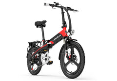 Lankeleisi G660 500W vélo électrique pliant - rouge