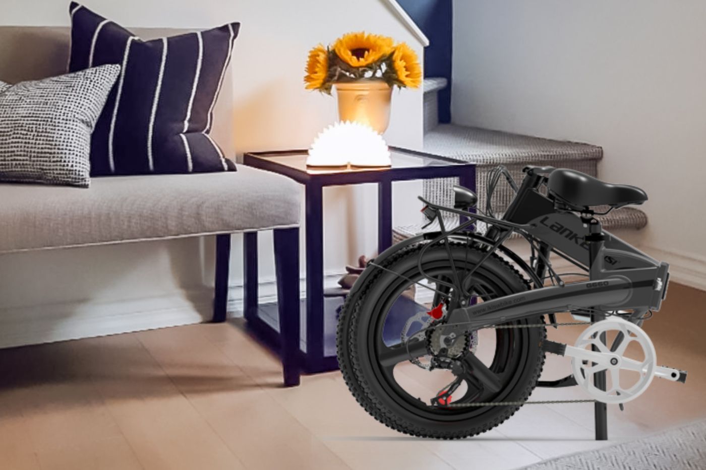 LANKELEISI G660 Vélo Électrique Urbain Pliant