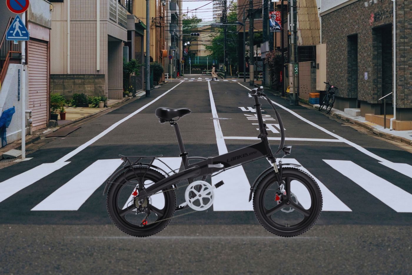 LANKELEISI G660 Vélo Électrique Urbain Pliant avec Autonomie de 110KM en Mode Pédalage