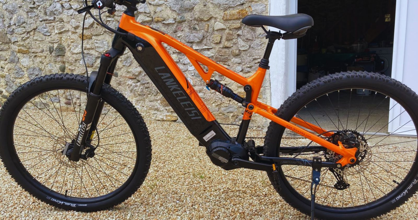 LANKELEISI GT800 Vélo Électrique de Montagne à Suspension Totale
