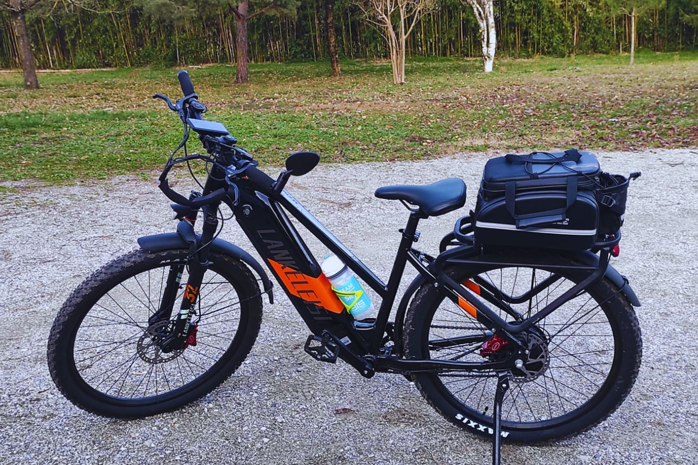 LANKELEISI MX600PRO Vélo Électrique Urbain, Porte-bagages Arrière pour Transporter Vos Affaires