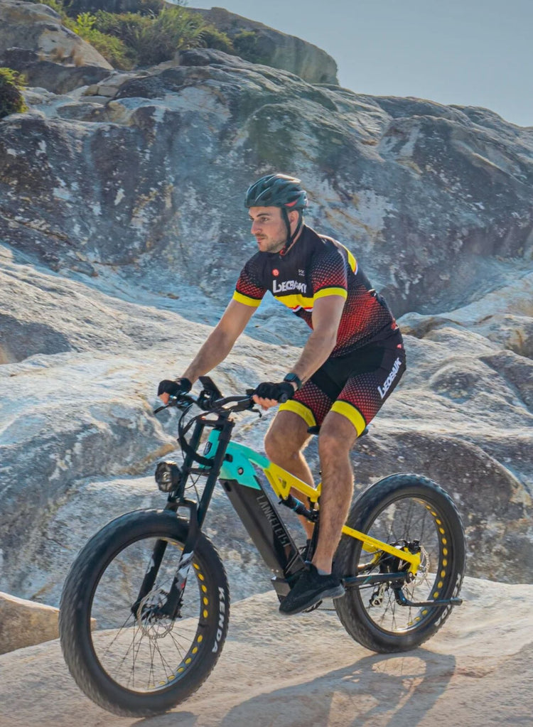 LANKELEISI RV800PLUS 750W Vélo électrique de montagne Bafang
