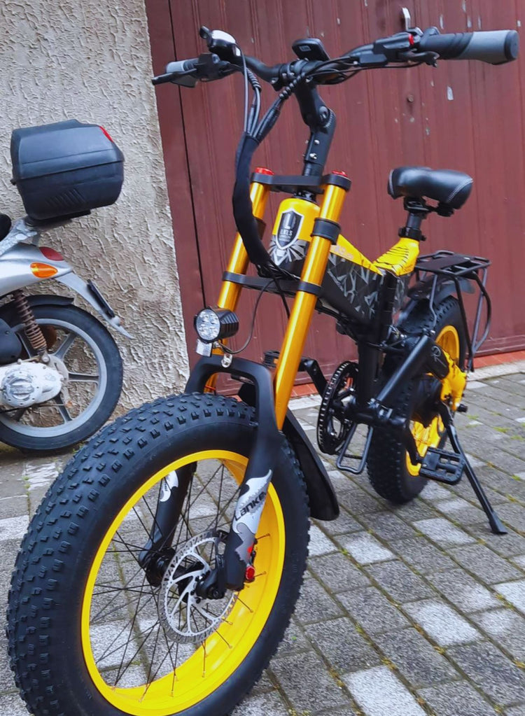LANKELEISI X3000plus-up Vélo Électrique Pliant Tout Terrain 20*4.0"