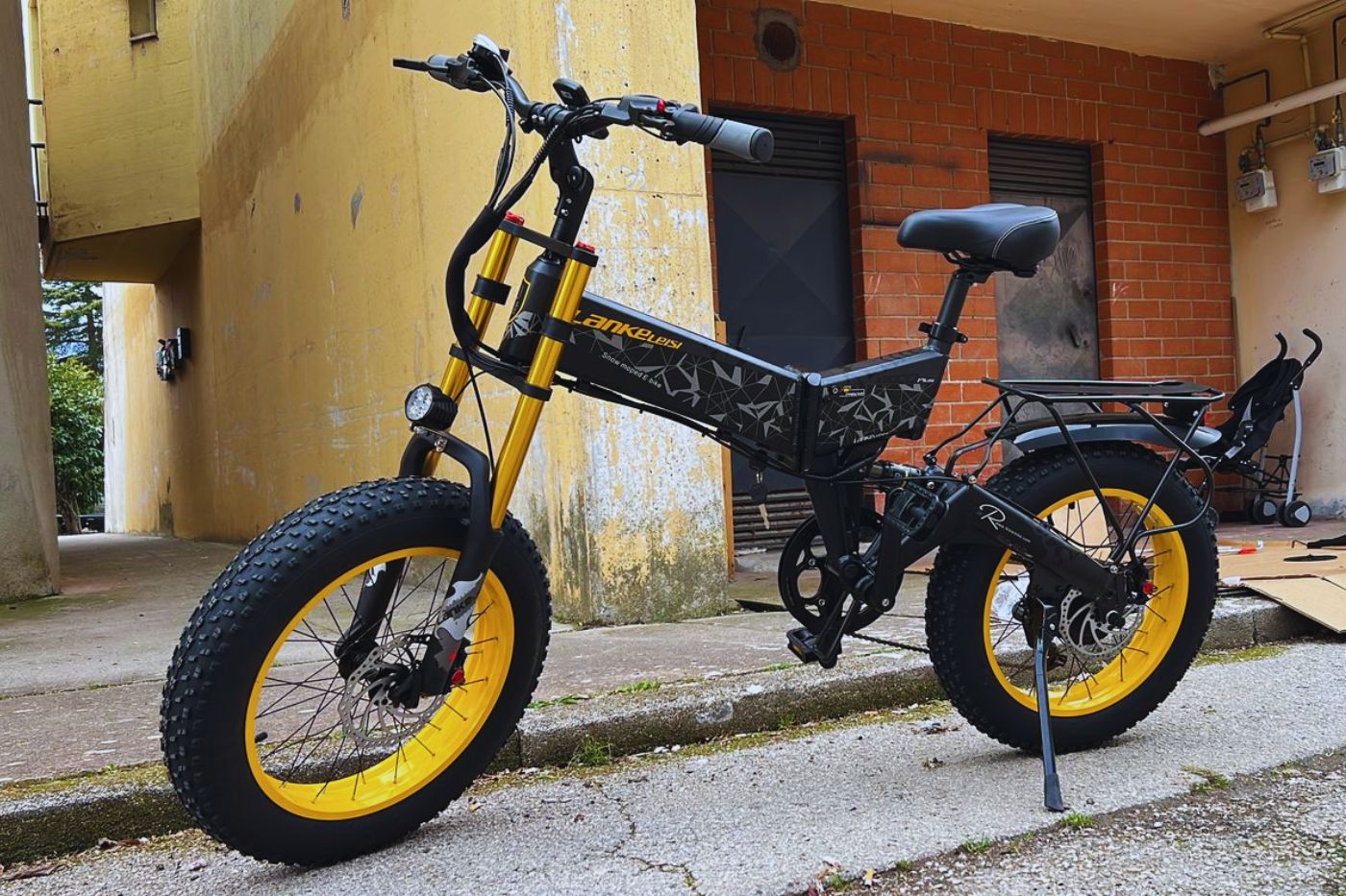LANKELEISI X3000plus-up Vélo Électrique Pliant avec Suspension Complète, Confort Optimal pour Vos Balades