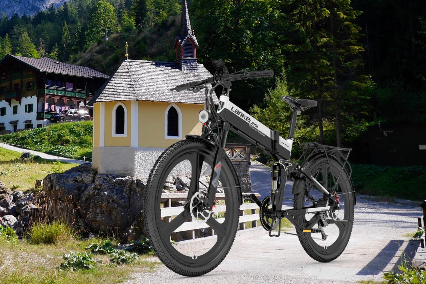 Vélo Électrique Pliant Tout-Terrain LANKELEISI XT750 SPORTS