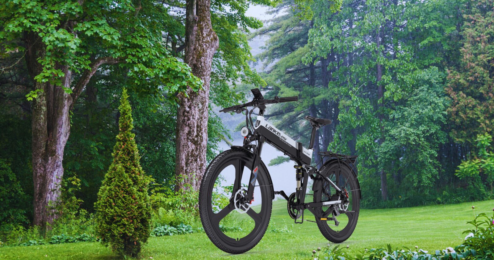 Vélo Électrique Pliant Tout-Terrain LANKELEISI XT750 SPORTS 500W