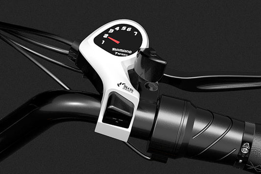 Vélo Électrique Urbain LANKELEISI ES500PRO avec Dérailleur Arrière Shimano à 7 Vitesses