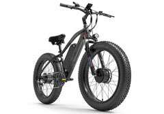 LANKELEISI MG740PLUS vélo électrique avec suspension avant pour le confort et la puissance - Gris