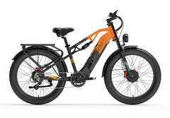 Lankeleisi MG800MAX vélo électrique 2000W double moteur et suspension complète orange