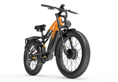 Lankeleisi MG800MAX vélo électrique batterie Samsung 48V 20Ah grande capacité orange