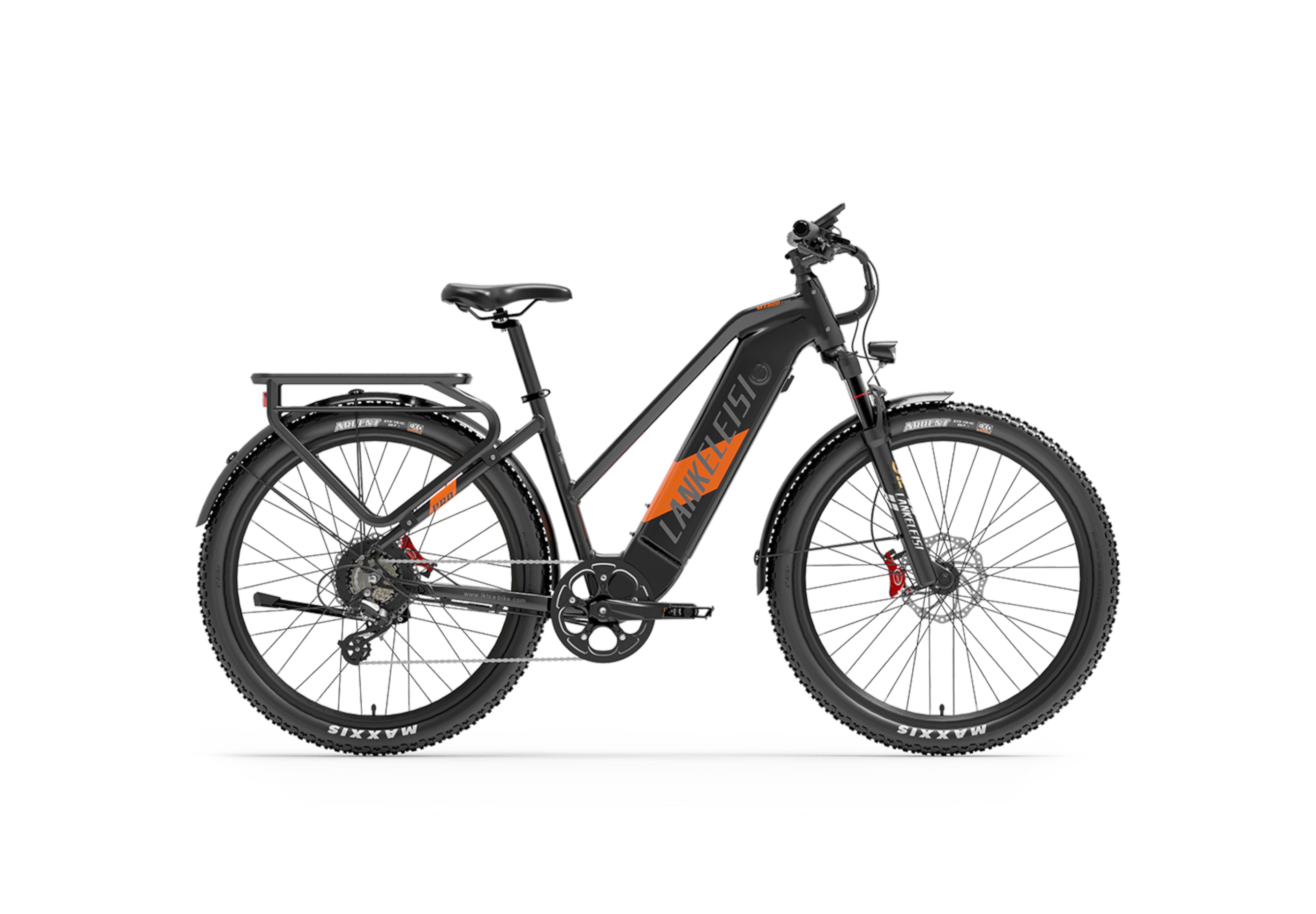 Lankeleisi MX600PRO vélo électrique 500W urbain avec grande autonomie 150KM orange