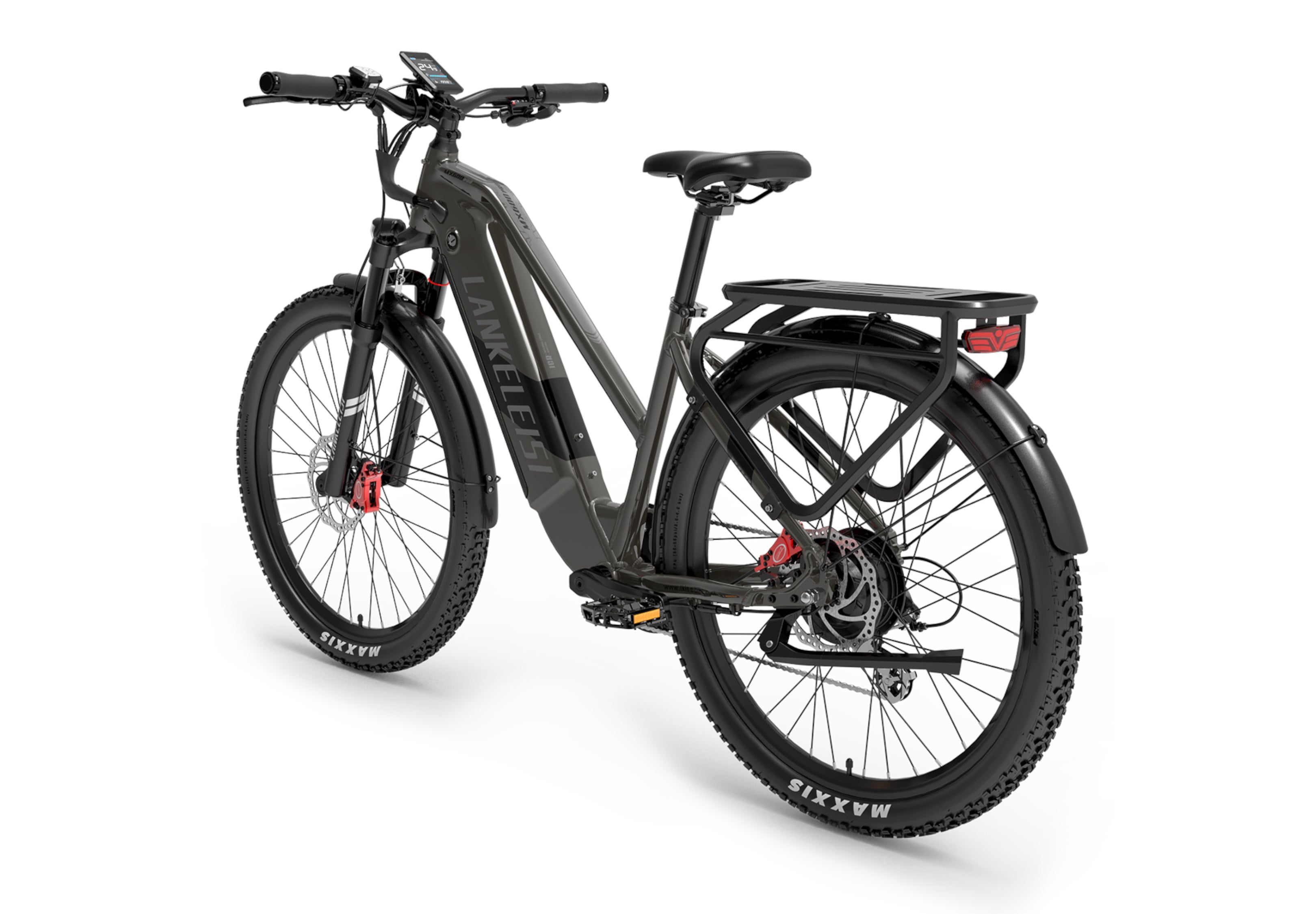 Lankeleisi MX600PRO vélo électrique 500W urbain avec autonomie 150KM gris