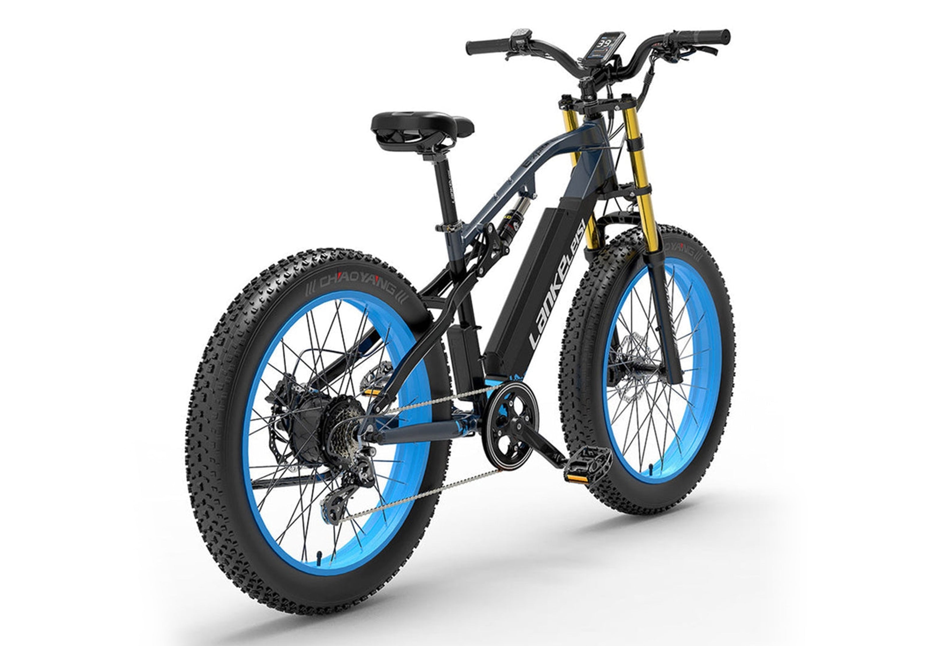 Lankeleisi RV700 vélo électrique tout-suspendu bleu